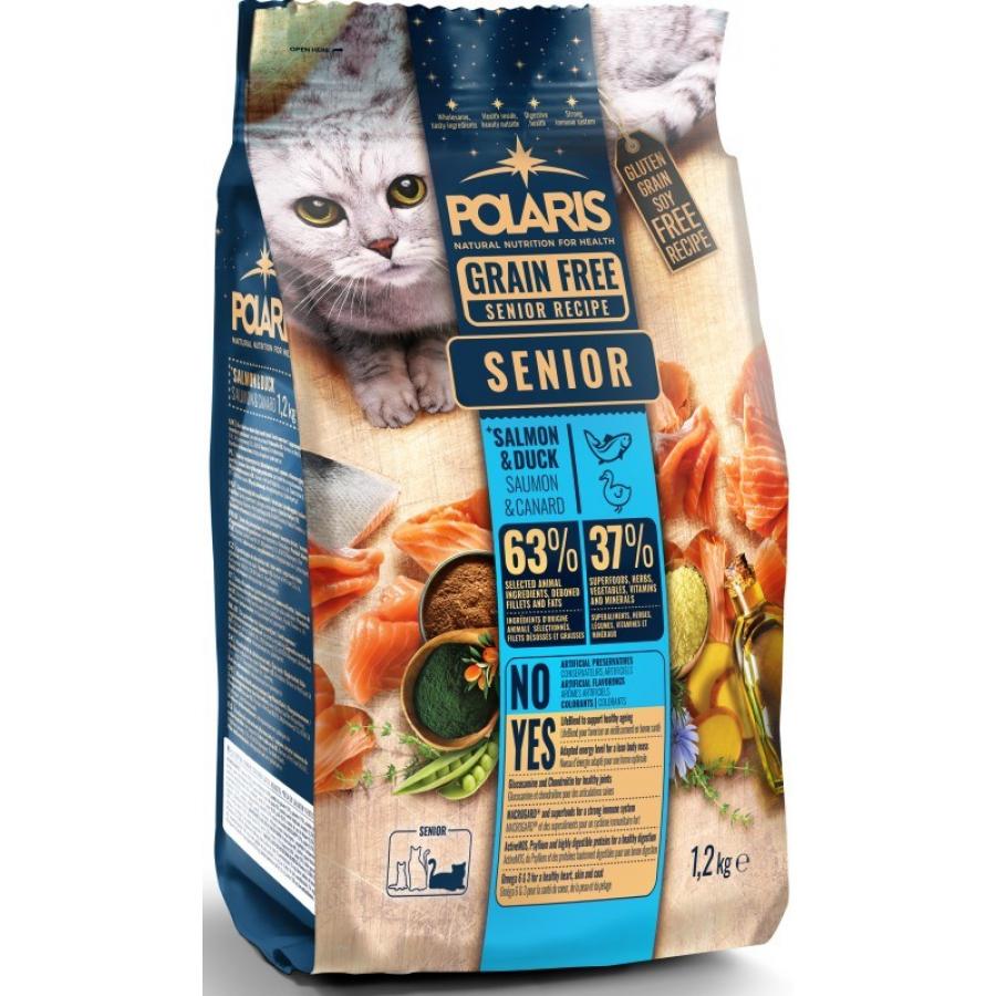 Polaris FM GF kočka Senior losos,kachna 1,2kg